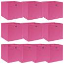 Aufbewahrungsboxen 10 Stk. Rosa 32x32x32 cm Stoff