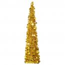 Künstlicher Pop-Up-Weihnachtsbaum Golden 150 cm PET