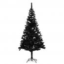 Künstlicher Weihnachtsbaum mit Ständer Schwarz 180 cm PVC