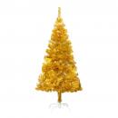 Künstlicher Weihnachtsbaum mit Ständer Gold 150 cm PET