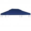 Pavillon-Dachplane mit Kaminabzug 310 g/m² 4x3 m Blau