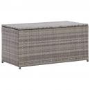 Gartenbox Poly Rattan 100x50x50 cm Grau