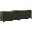 Gartenbox Poly Rattan 200x50x60 cm Braun