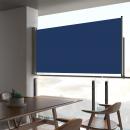 Ausziehbare Seitenmarkise 80×300 cm Blau