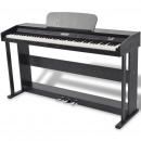 Digitalpiano mit 88 Tasten und Pedalen Schwarz Melaminplatte  