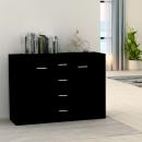 Sideboard Schwarz 88x30x65 cm Holzwerkstoff