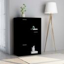 Lagerschrank Schwarz 60x29,5x90 cm Holzwerkstoff