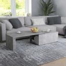 Couchtisch Betongrau 150x50x35 cm Holzwerkstoff