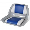 Bootssitz Klappbar mit Polster in Blau-Weiß 48x51x41 cm