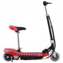   E-Scooter für Kinder mit Sitz und LED 120 W Rot