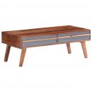 Couchtisch Grau 110x50x40 cm Massivholz Palisander