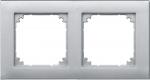 2fach Rahmen M-PLAN II Merten 488260 aluminium matt