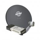 ASTRO ASP Paket 2 Ab auf´s Dach Offset Parabolantenne, 85cm, ACX945, SAM512