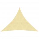 Sonnensegel 160 g/m² Beige 3x3x3 m HDPE  