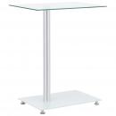 Beistelltisch U-Form Transparent 45x30x58 cm Hartglas   