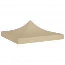 Partyzelt-Dach 3x3 m Beige 270 g/m²