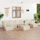 8-tlg. Garten-Paletten-Lounge-Set Imprägniertes Fichtenholz