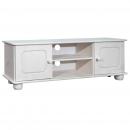 TV-Schrank 115x29x40 cm Massivholz Kiefer