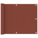 Balkon-Sichtschutz Terracotta-Rot 75x500 cm Oxford-Gewebe