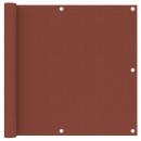 Balkon-Sichtschutz Terracotta-Rot 90x500 cm Oxford-Gewebe