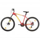 Mountainbike 21 Gang 27,5 Zoll Rad 42 cm Rot