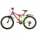 Mountainbike 21 Gang 26 Zoll Rad 49 cm Rot