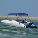 2-Bow Bimini Top Marineblau 150x120x110 cm