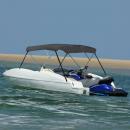 3-Bow Bimini Top Anthrazit 183x160x137 cm