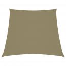 Sonnensegel Oxford-Gewebe Trapezförmig 2/4x3 m Beige