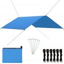 Outdoor-Tarp 4x4 m Blau