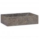 Waschbecken 45x30x12 cm Marmor Hochglanz-Grau 