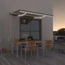 Automatische Markise mit LED & Windsensor 350x250 cm Creme