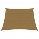 Sonnensegel 160 g/m² Taupe 3/4x2 m HDPE