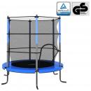 Trampolin mit Sicherheitsnetz Rund 140x160 cm Blau