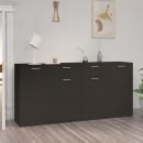 Sideboard Schwarz 160x36x75 cm Holzwerkstoff