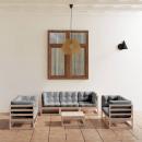 8-tlg. Garten-Lounge-Set mit Kissen Kiefer Massivholz