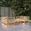 5-tlg. Garten-Lounge-Set Massivholz Kiefer