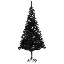 Künstlicher Weihnachtsbaum mit Ständer Schwarz 240 cm PVC