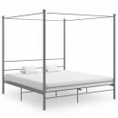 Himmelbett Grau Metall 200x200 cm 