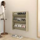 Wand-Schuhschrank Sonoma-Eiche 80x18x90 cm Holzwerkstoff