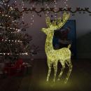 LED-Rentier XXL Acryl Weihnachtsdeko 250 LED 180 cm Warmweiß