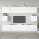 6-tlg. TV-Schrank-Set Weiß Holzwerkstoff