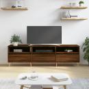 TV-Schrank Braun Eichen-Optik 150x30x44,5 cm Holzwerkstoff