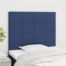 Kopfteile 2 Stk. Blau 90x5x78/88 cm Stoff