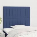 Kopfteile 2 Stk. Blau 90x5x78/88 cm Stoff