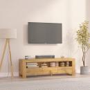 TV-Schrank 110x30x35 cm Massivholz Teak