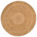 Teppich Jute Handgeflochten 150 cm Rund